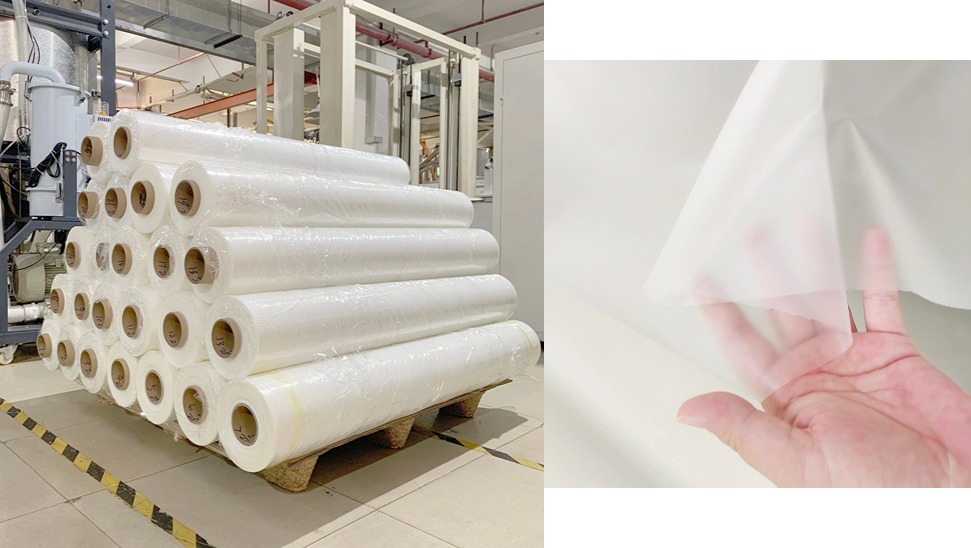 ม้วนฟิล์ม TPU แบบด้านที่จัดหาโดย GREEN TPU ให้วัสดุที่มีคุณภาพสูง ยืดหยุ่น และทนทานสำหรับการใช้งานหลากหลาย