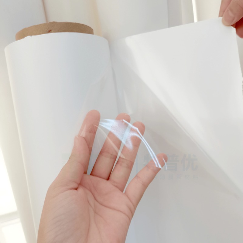 Environmentally certified solvent-free TPU hot melt adhesive film applied in medical and hygiene supplies including protective clothing surgical gowns and disposable bed sheets providing safe bonding