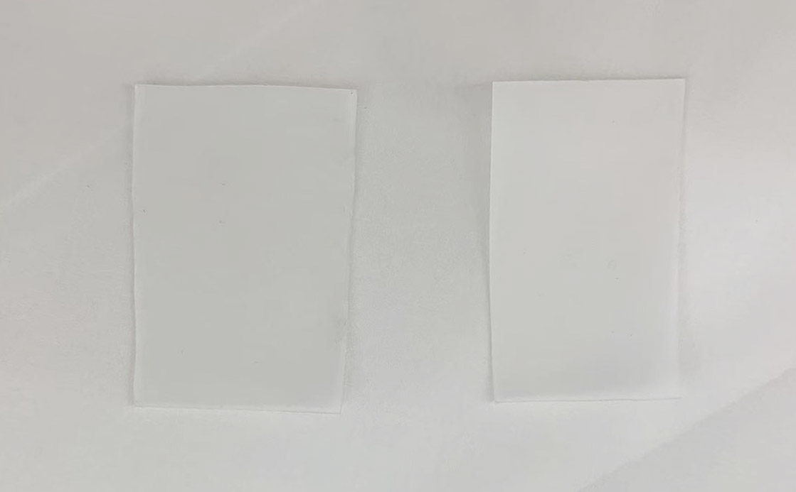Visual comparison of Polyether and Polyester TPU films